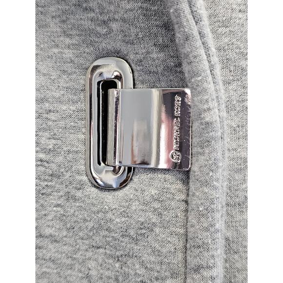 Michael Kors Women's Grey Short Sleeve Knit Cardigan Sweater Mid Length Size M - Picture 2 of 5